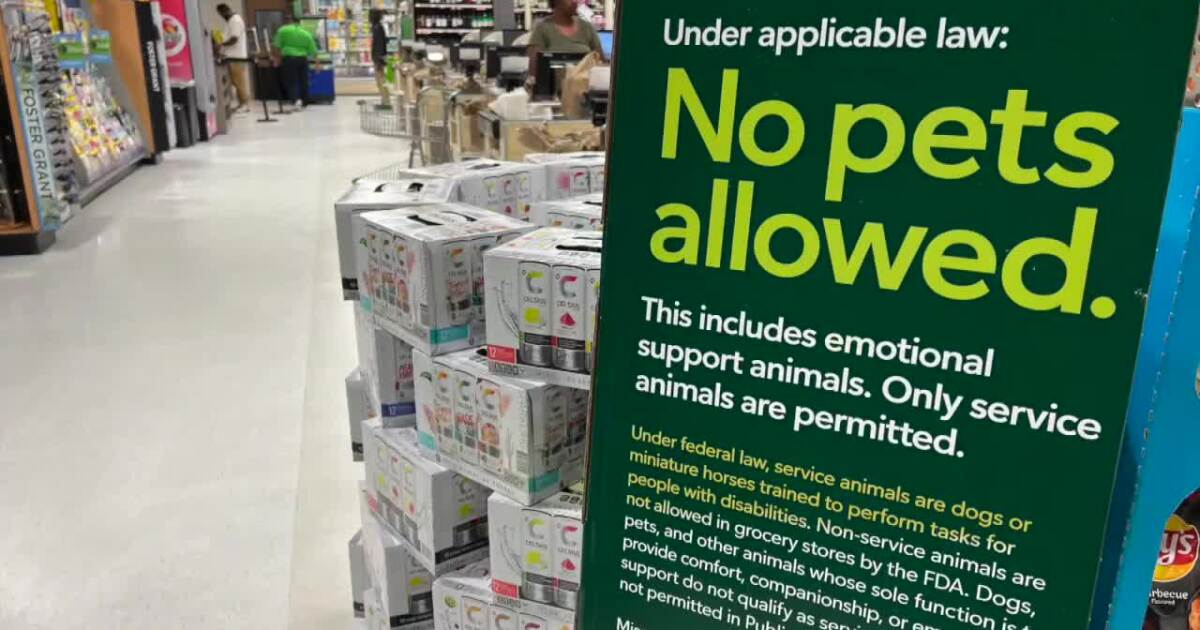 Pets Prohibited-publix Introduces Signs Requesting Customers to Leave Dogs Outside