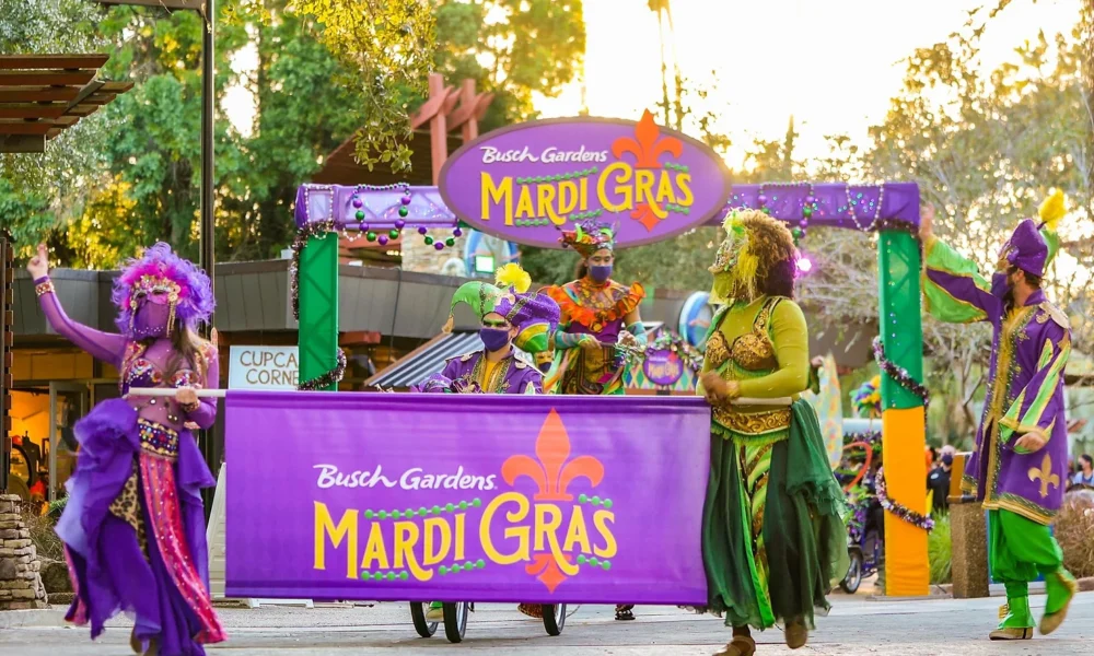Mardi Gras Festivities Kick Off at Busch Gardens This Weekend