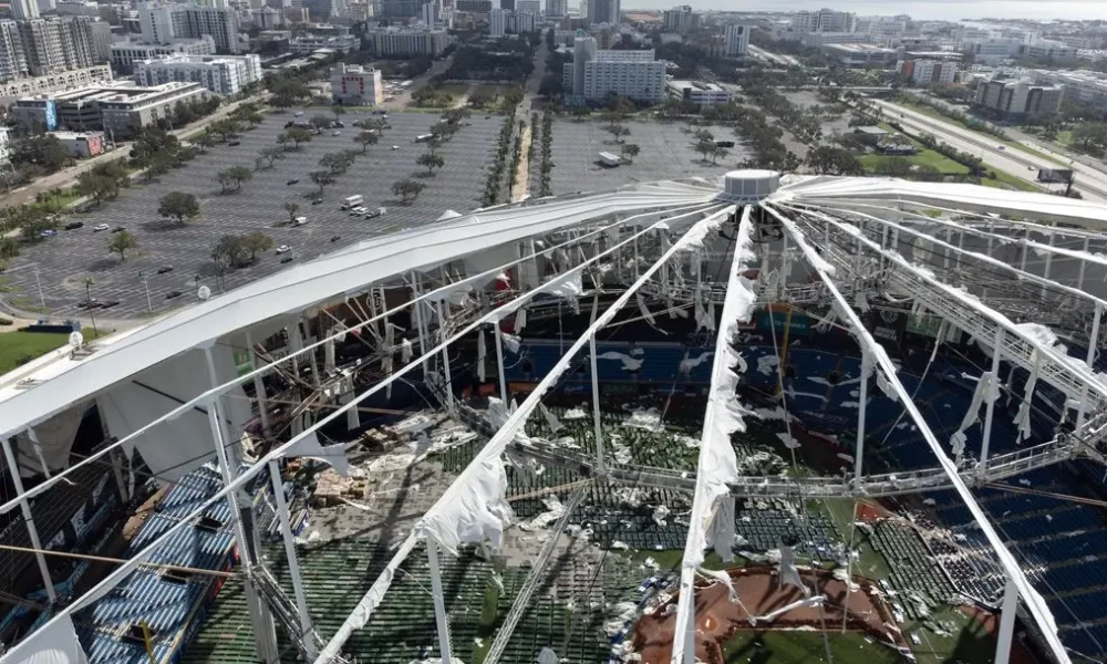 Assessing The Impact Tampa Bay Rays Investigate Tropicana Field Damage