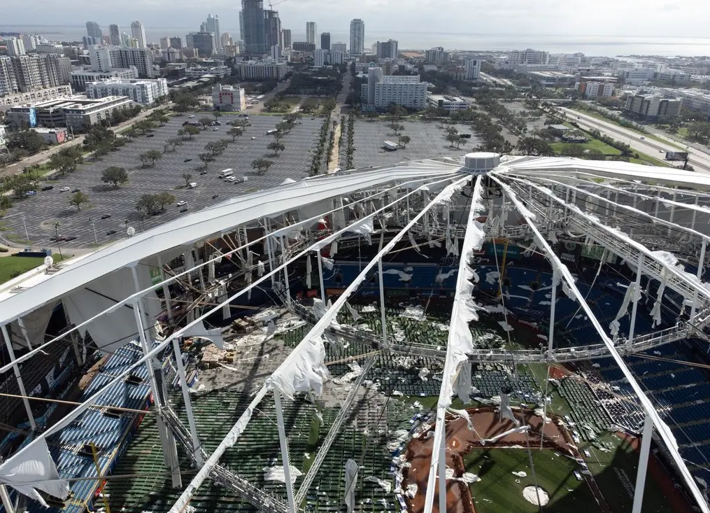 Assessing The Impact Tampa Bay Rays Investigate Tropicana Field Damage