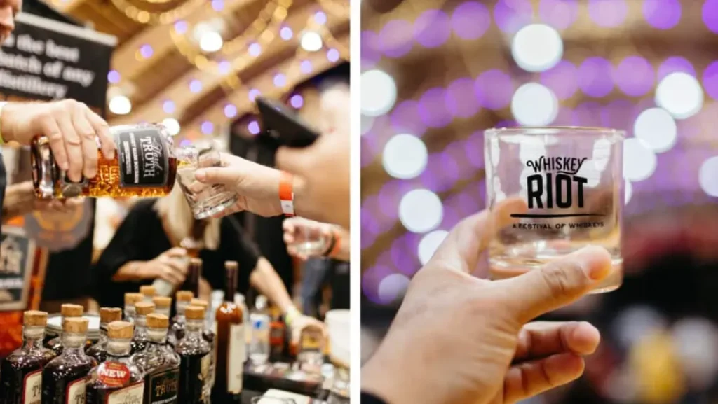 Master distiller leading a whiskey seminar at St. Pete Coliseum