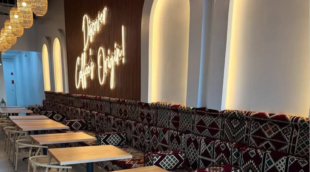  Inside view of Qamaria Yemeni Coffee Co. in Temple Terrace