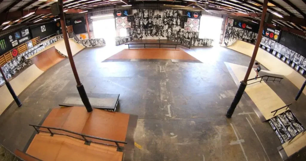 Skaters competing in the Tampa Pro