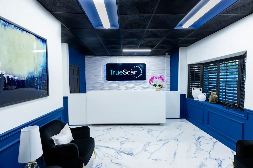 Modern MRI facility room at TrueScan MRI in St. Petersburg, FL