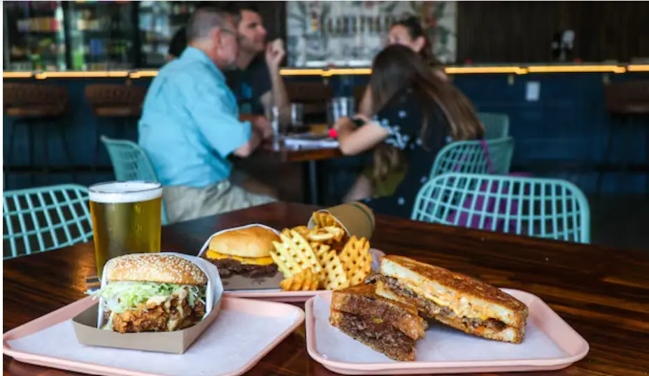 Inside Mighty Fine and Late Start Brewery Tampa