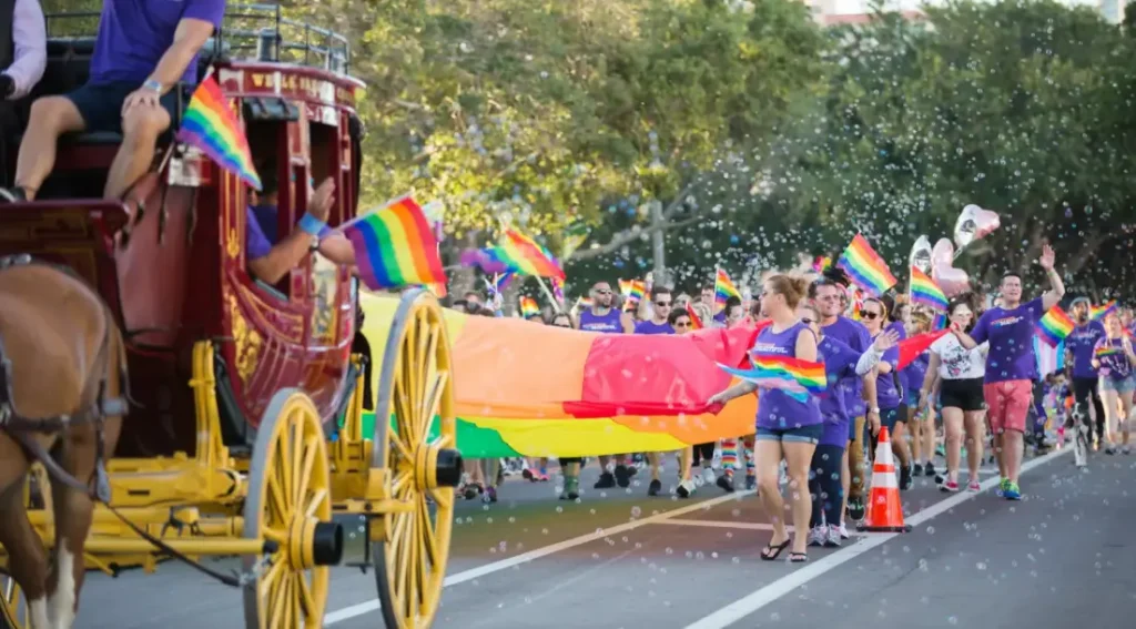Open mic night at The Werk Gallery during St. Pete Pride 2025