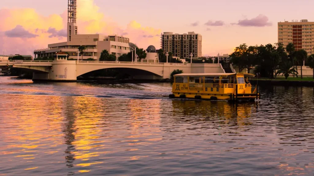 Tampa waterfront fireworks spectacular viewed from Hillsborough River Independence Day cruise