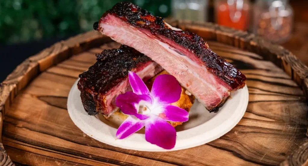 Brisket mac and cheese waffle cone served at Busch Gardens