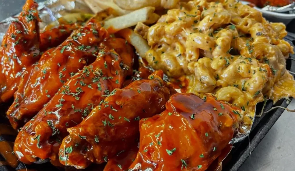 Creative chicken wing platter from SauceyyFangerz