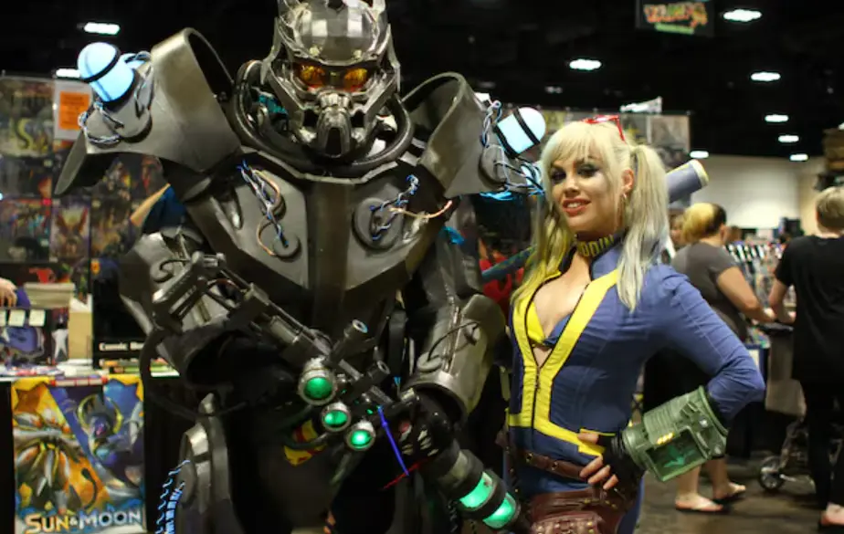 Anime cosplayers at Tampa Bay Comic Convention