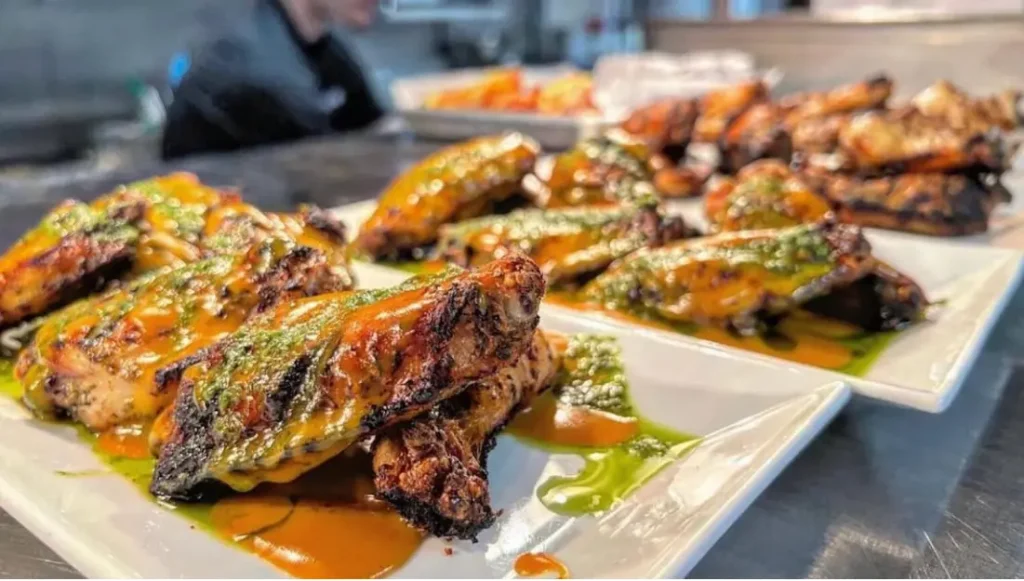 Mojo-marinated grilled wings at Top Shelf Sports Lounge