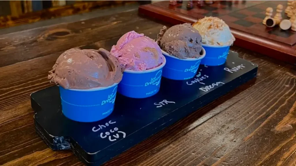 Ice Dreammm dessert flights at Lutz ice cream shop