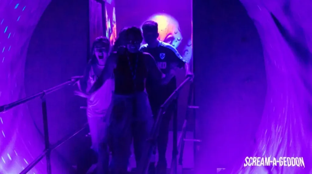 Breach attraction inside Scream-A-Geddon OmniLabs house