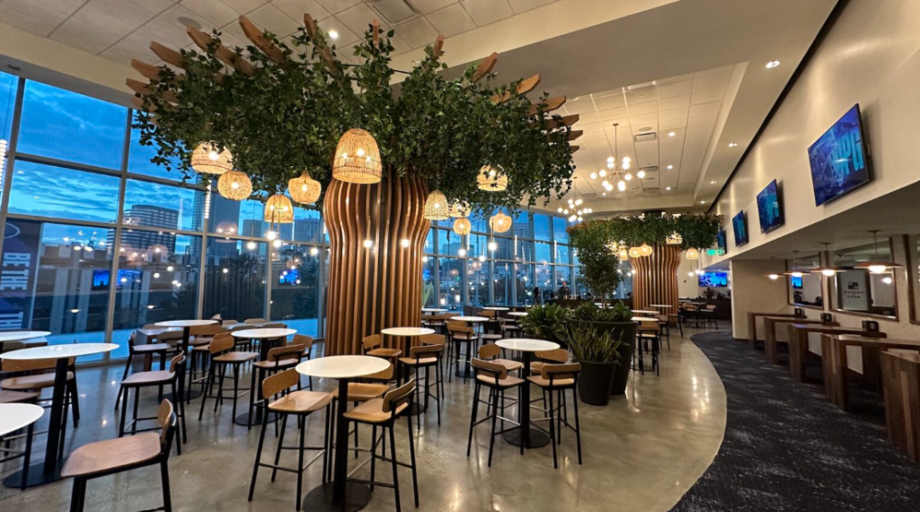 The Market on Four food hall inside Amalie Arena