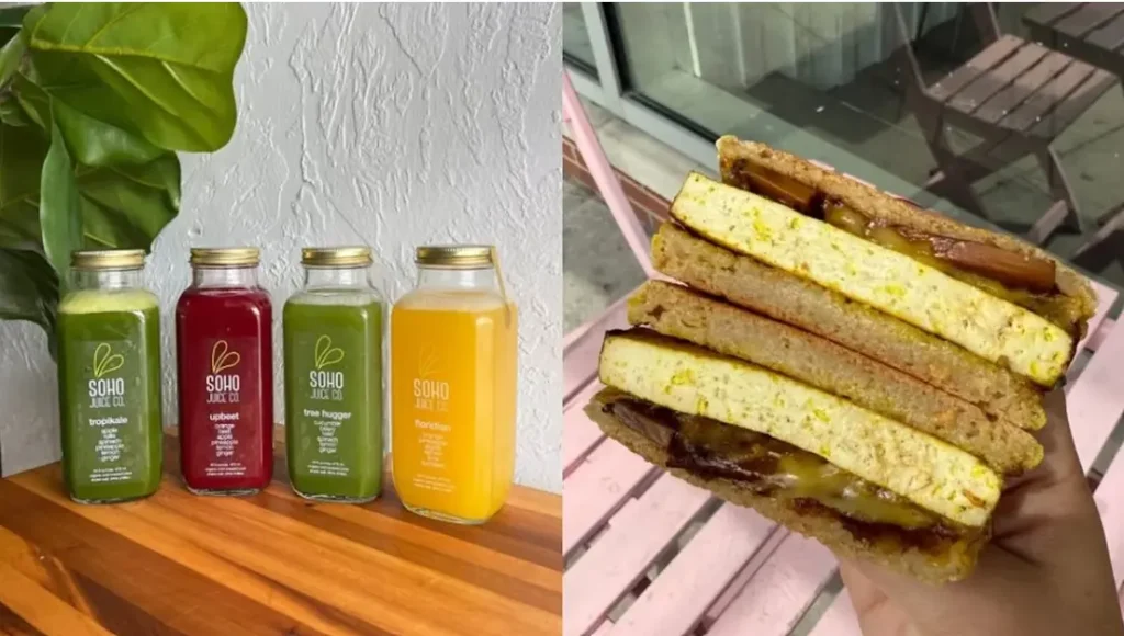 Inside Urban Jungalow Tampa vegan cafe