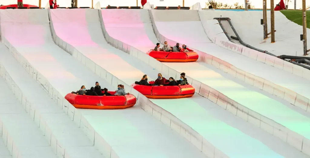 Ice skating on the Crystal Ribbon at Snowcat Ridge Florida