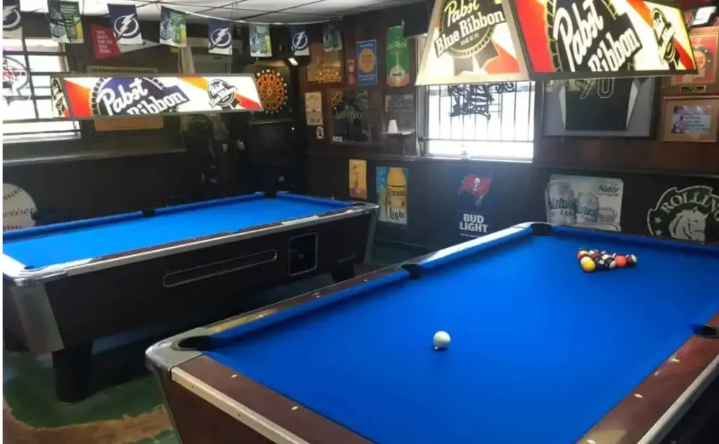 Tiny Tap Tavern interior showcasing Tampa’s classic dive bar atmosphere