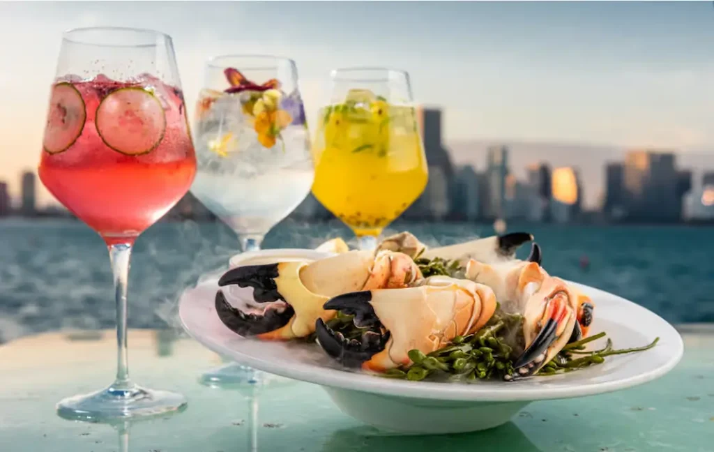 Chilled stone crab claws ready to crack at a Tampa seafood restaurant